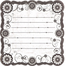 Бумага для скрапбукинга Mr.Painter PSL (190)044 Черно-белое