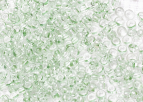 Бисер Чехия круглый 10/0 50 г 01262 прозрачный бледный дымчатый светло-зеленый зольгель окрашенный