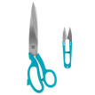 Ножницы " BLITZ" BSN- 02 для шитья и рукоделия набор в блистере 2 предмета